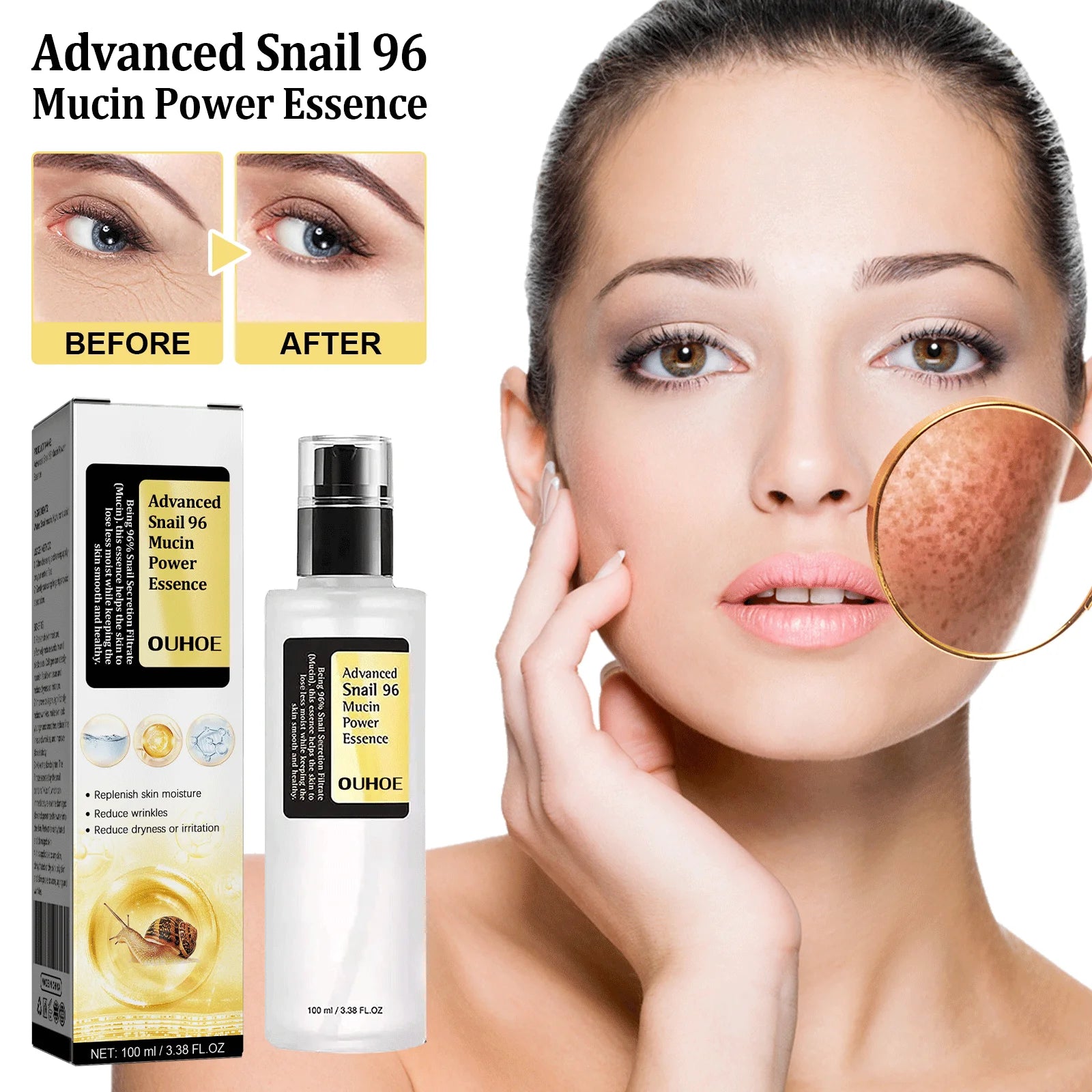 OUHOE Advanced Skincare Anti Aging 96% Snail Mucus Skin Care