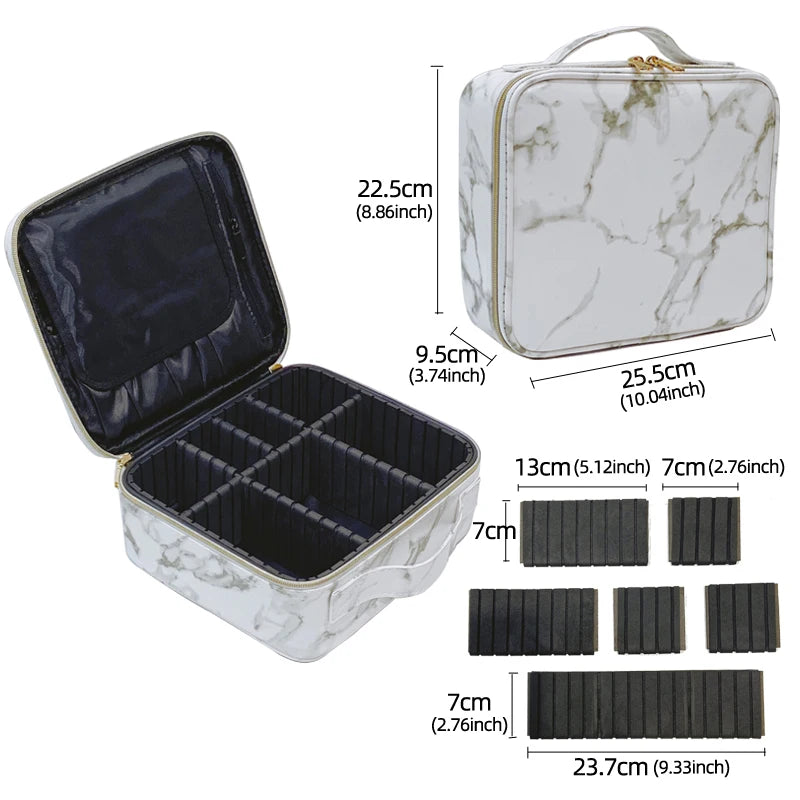 Multi-Functional Portable Travel Storage Makeup Case