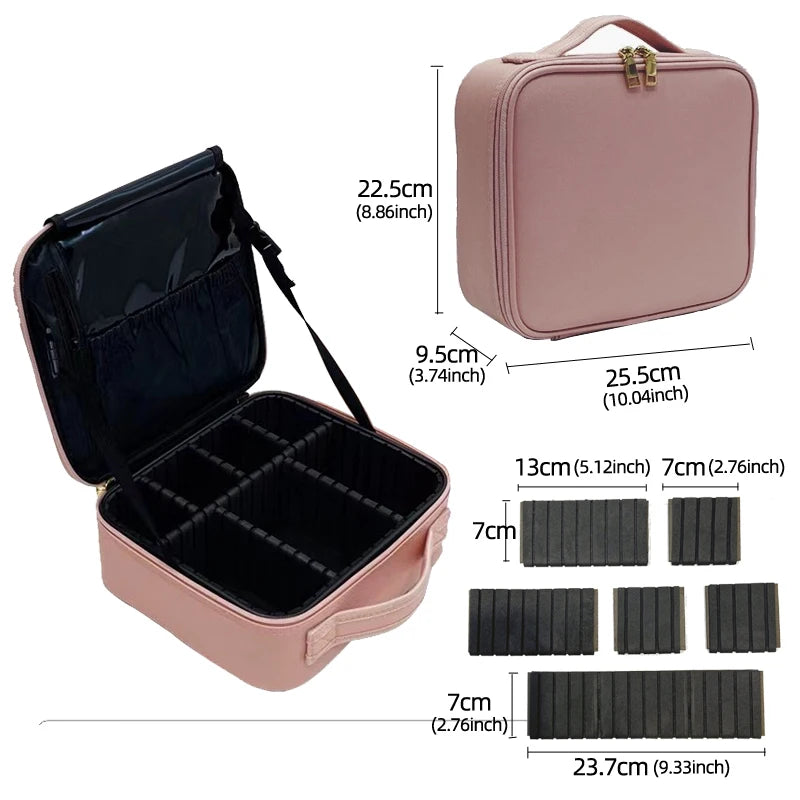 Multi-Functional Portable Travel Storage Makeup Case