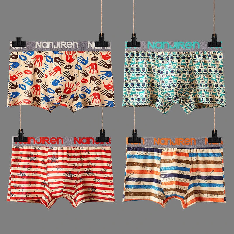 Men's Underwear Sexy Panties Cotton Boxers