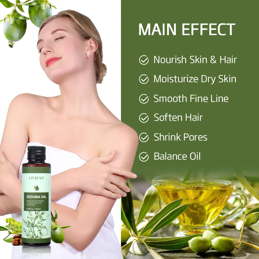 Jojoba Oil Skin Moisturizing Body Massage SPA