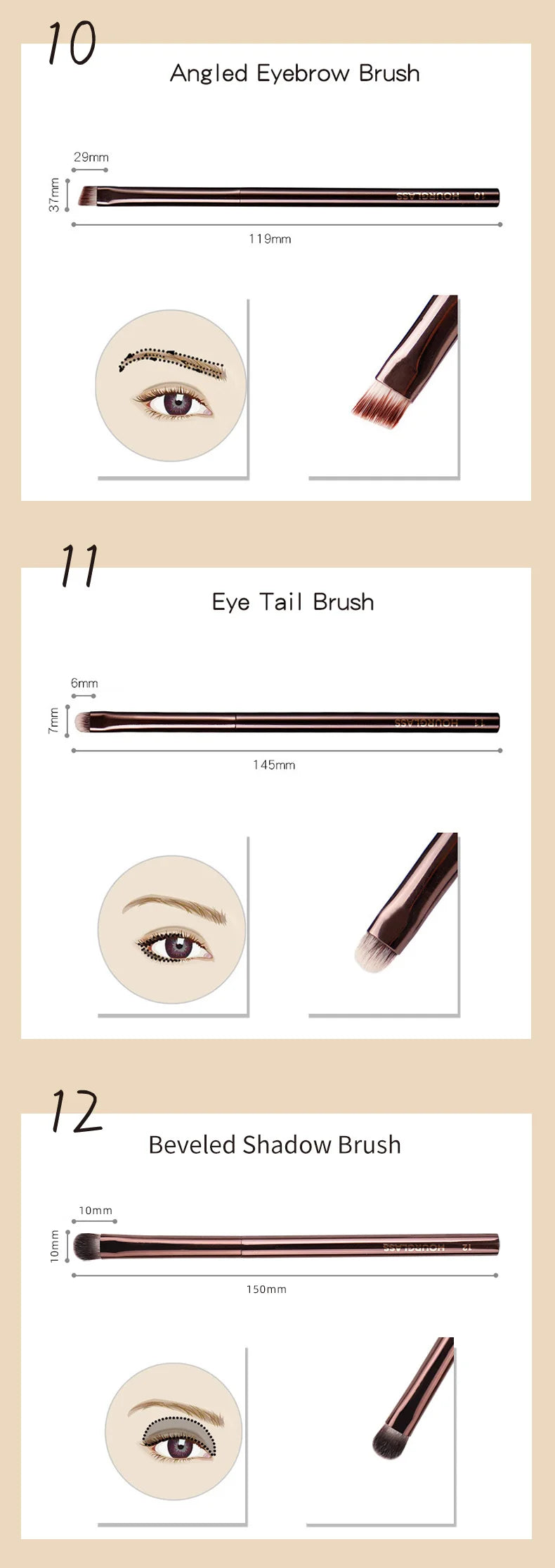 Hourglass Makeup Brush All Kinds Eyeshadow