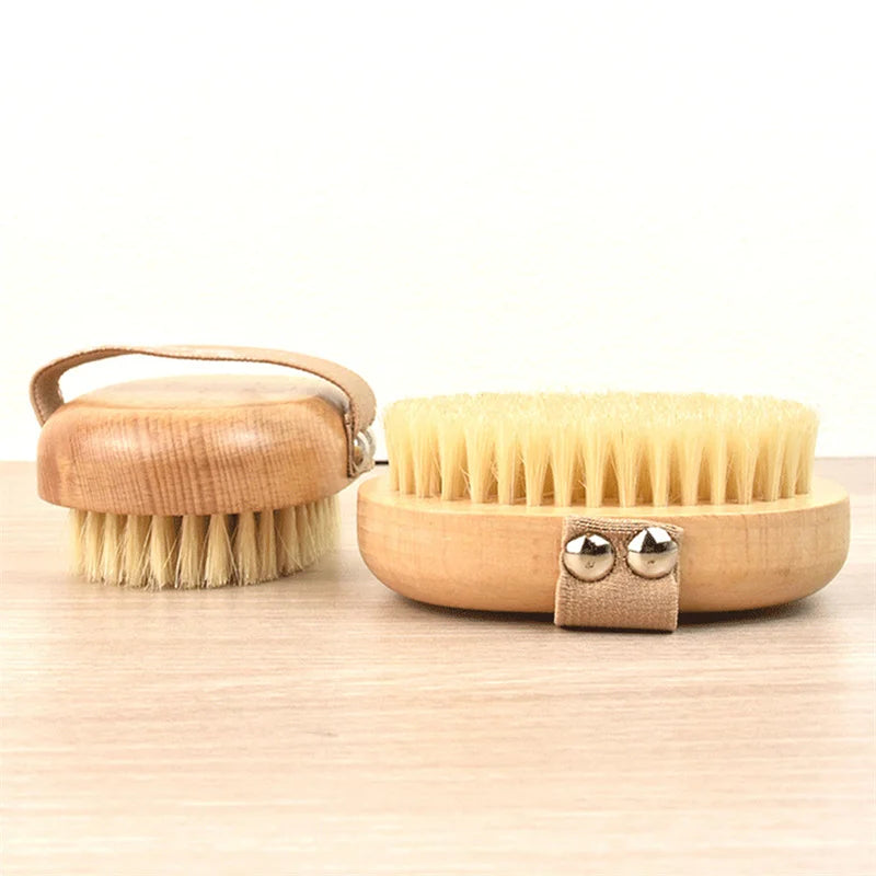 Wooden Natural Boar Bristle Body Bamboo Brush