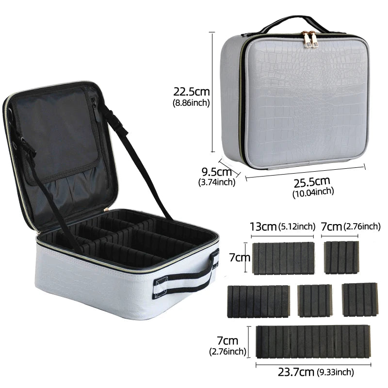 Multi-Functional Portable Travel Storage Makeup Case