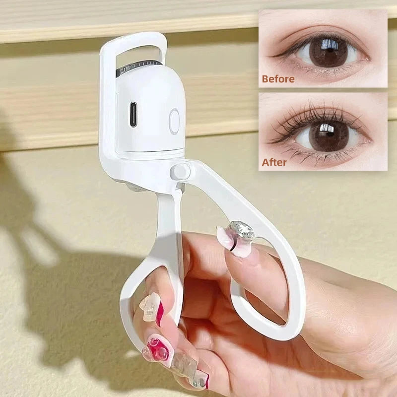 USB Rechargeable Heated Eyelash Curler – Quick Heating for Long-Lasting, Gorgeous Curls