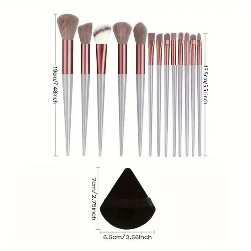 13-Piece Premium Makeup Brush Set