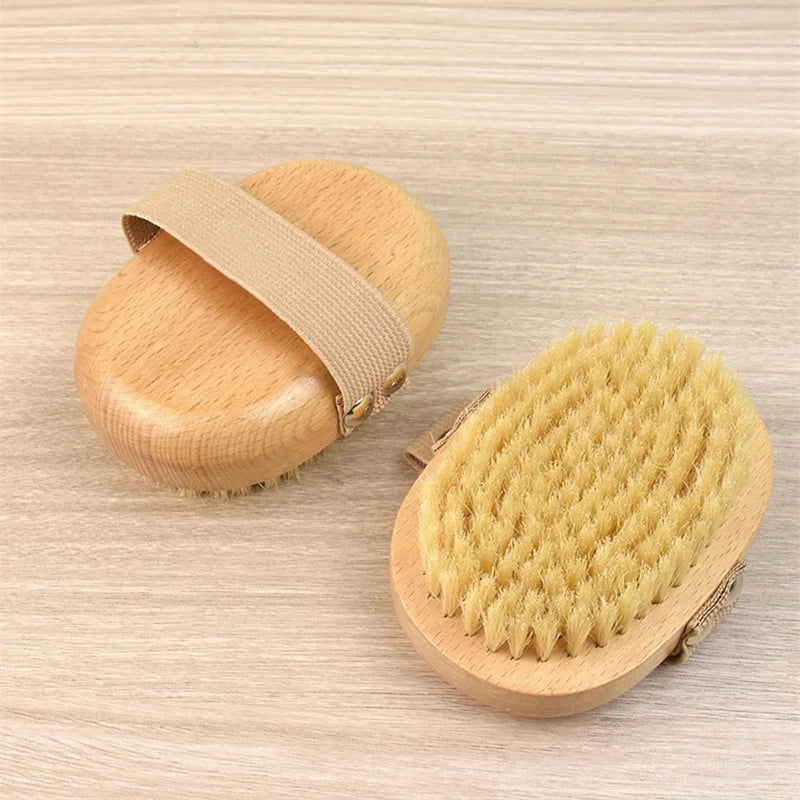 Wooden Natural Boar Bristle Body Bamboo Brush