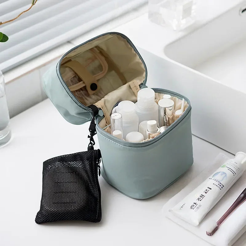 Travel Barrel Shaped Makeup Organizer bag