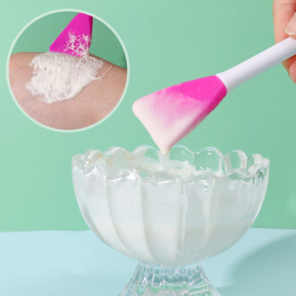 Double Head Silicone Facial Mask Brush Applicator