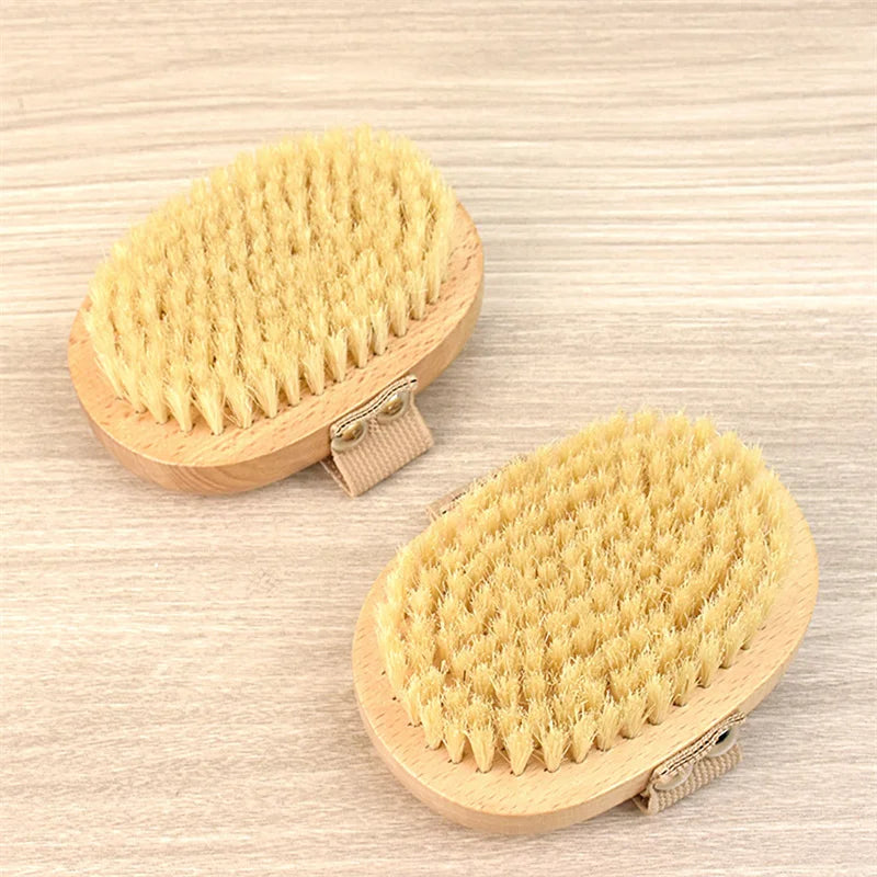 Wooden Natural Boar Bristle Body Bamboo Brush