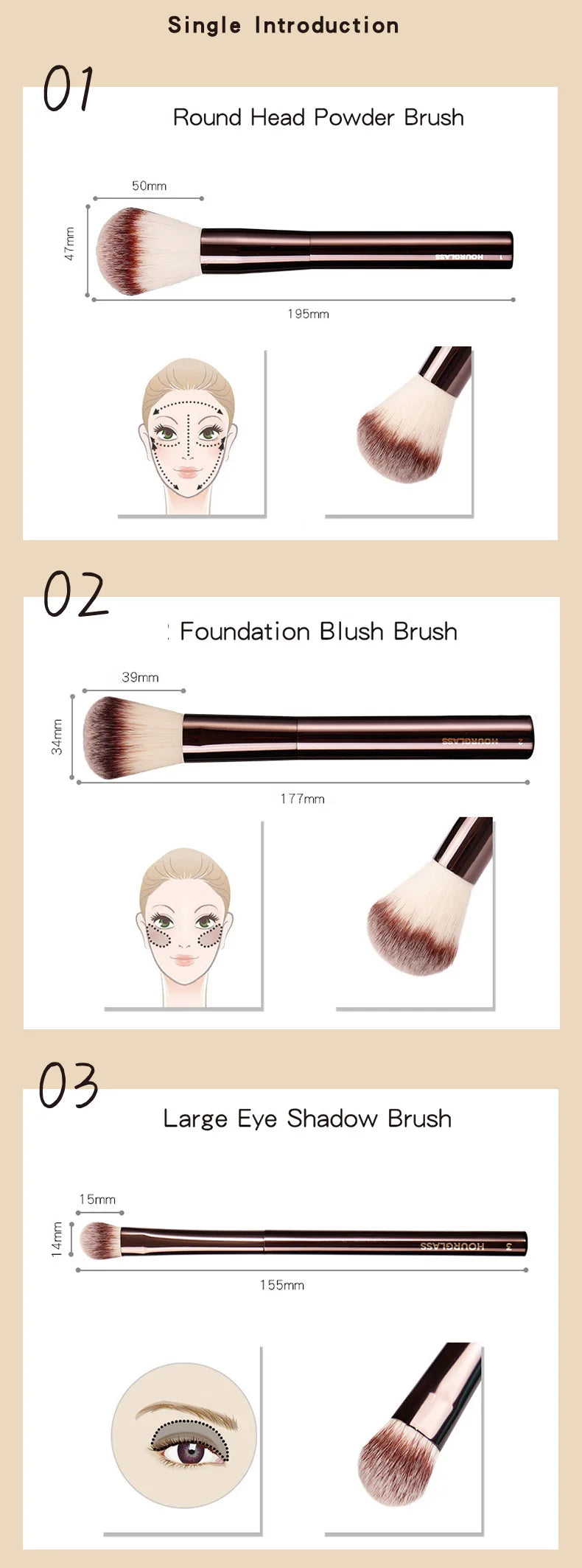 Hourglass Makeup Brush All Kinds Eyeshadow