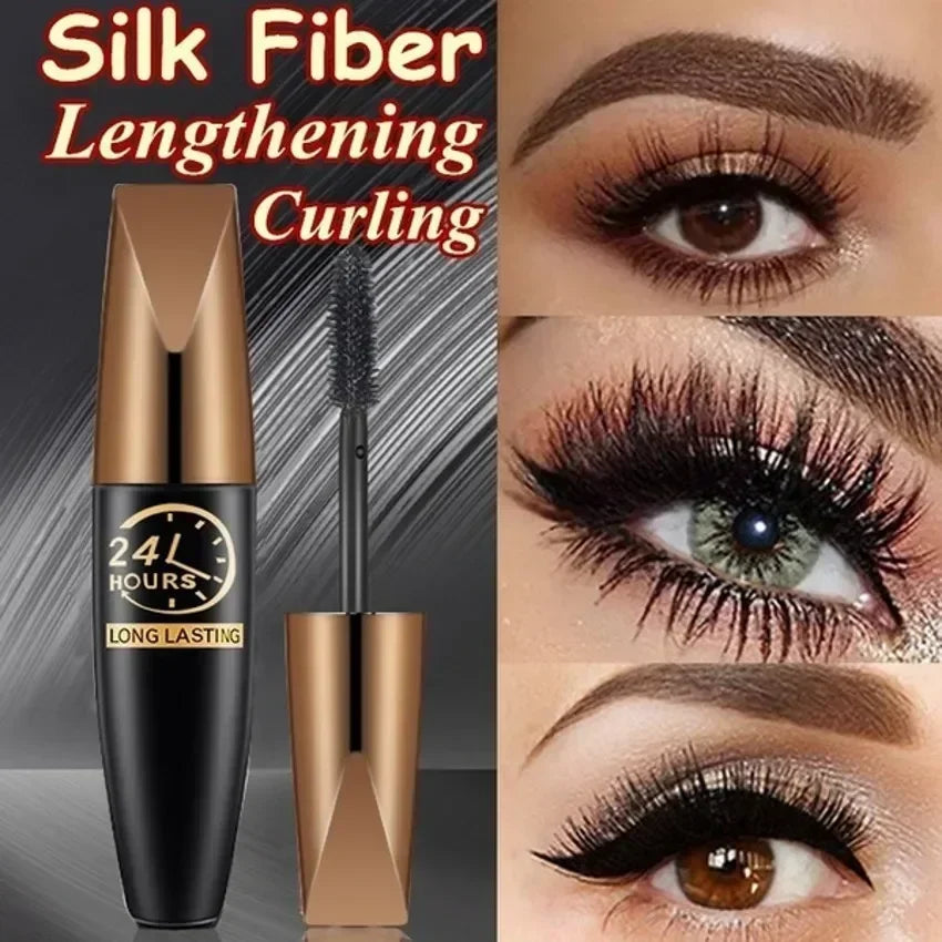 5D Waterproof Silk Fiber Mascara – Extreme Length, Volume, and All-Day Wear