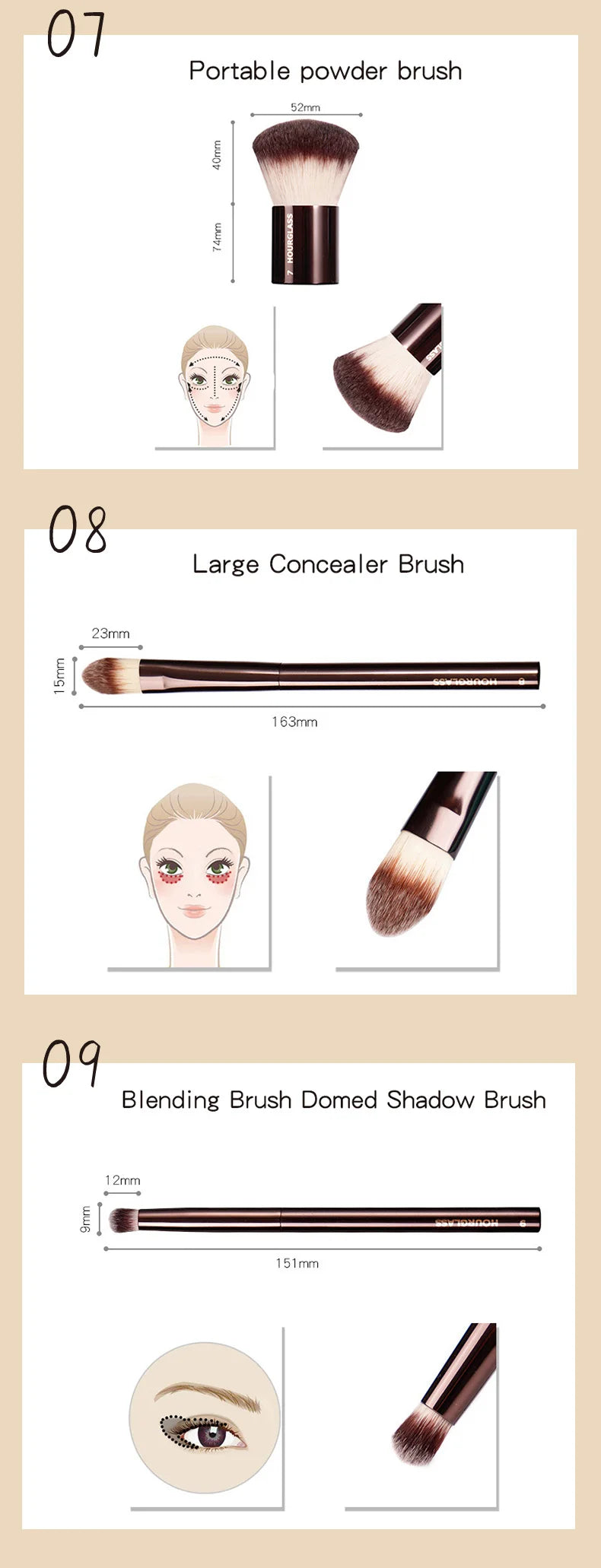 Hourglass Makeup Brush All Kinds Eyeshadow