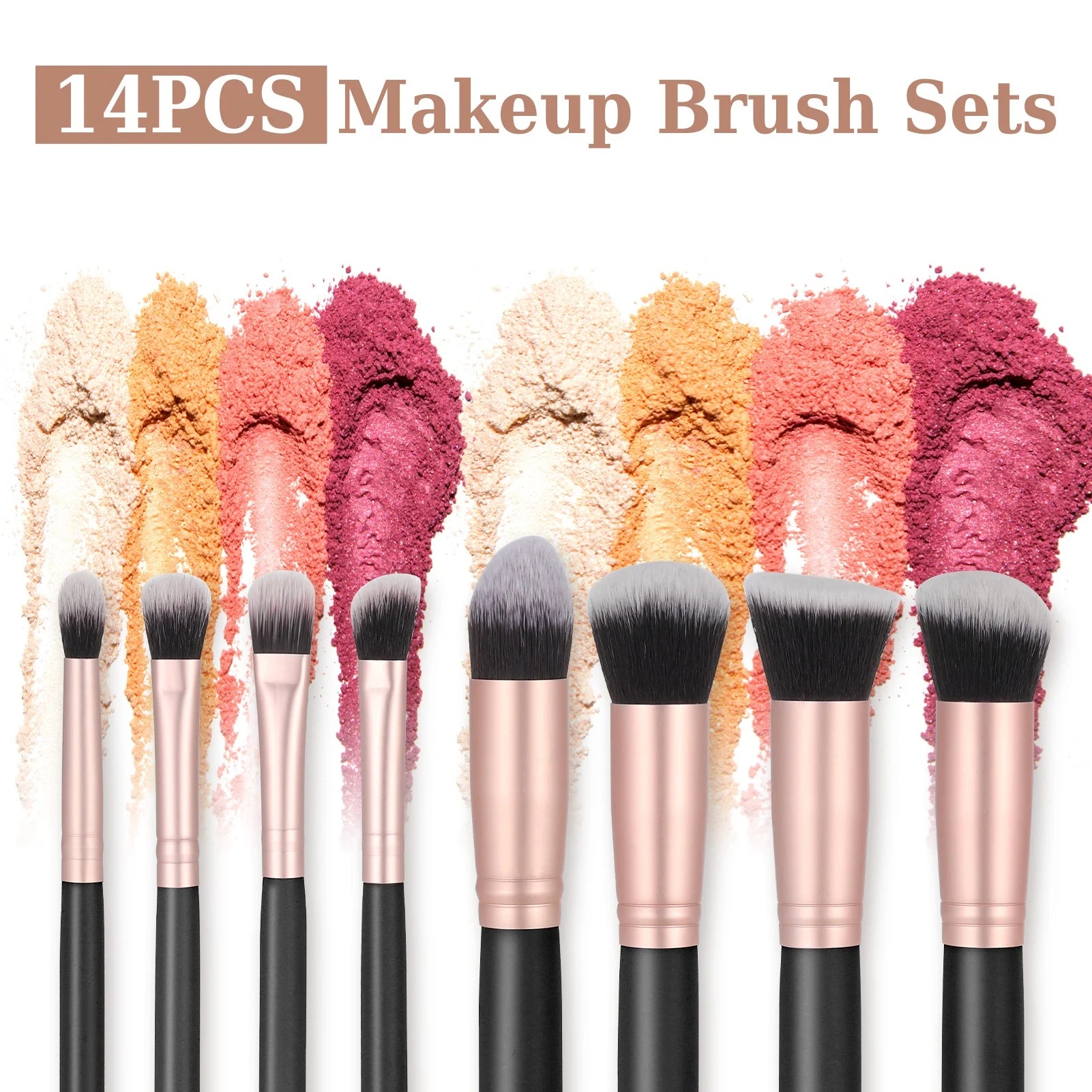 Makeup Brushes Set With PU Leather Holder